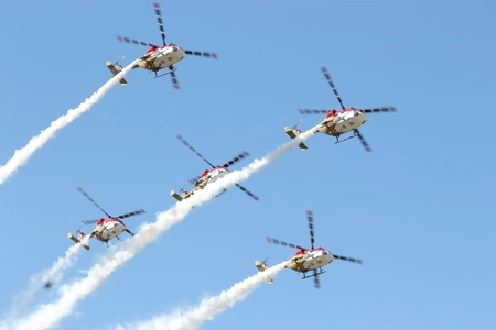 Patriotism Soars at NDA Parade with Spectacular Sarang Team Show