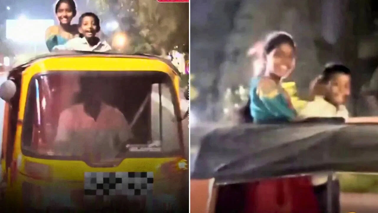 Viral Video: Auto Driver's 'Sunroof' Showcases Love Amid Struggles