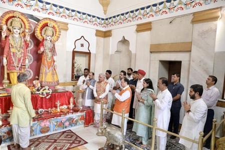 PM Modi's 12 Years: Special Prayer at Birla Temple, Nadda Remarks