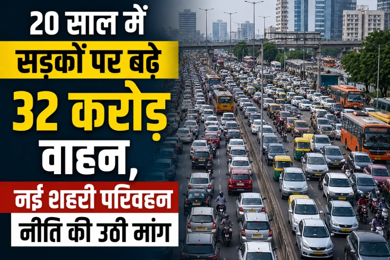 32 Crore Vehicles Added in 20 Years; New Policy Recommended for 2026