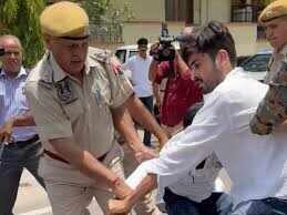 ABVP Protest at Rajasthan University Over Student Elections, Fees
