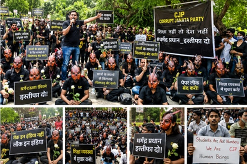 CJP's Major Delhi Protest Calls for Education System Reforms
