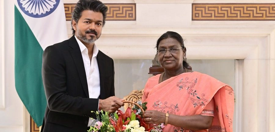 Vijay Meets President Droupadi Murmu at Rashtrapati Bhavan