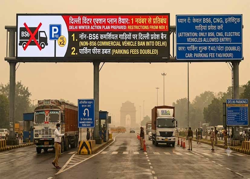 Delhi's Winter Action Plan: Non-BS6 Vehicle Ban, Higher Parking Fees