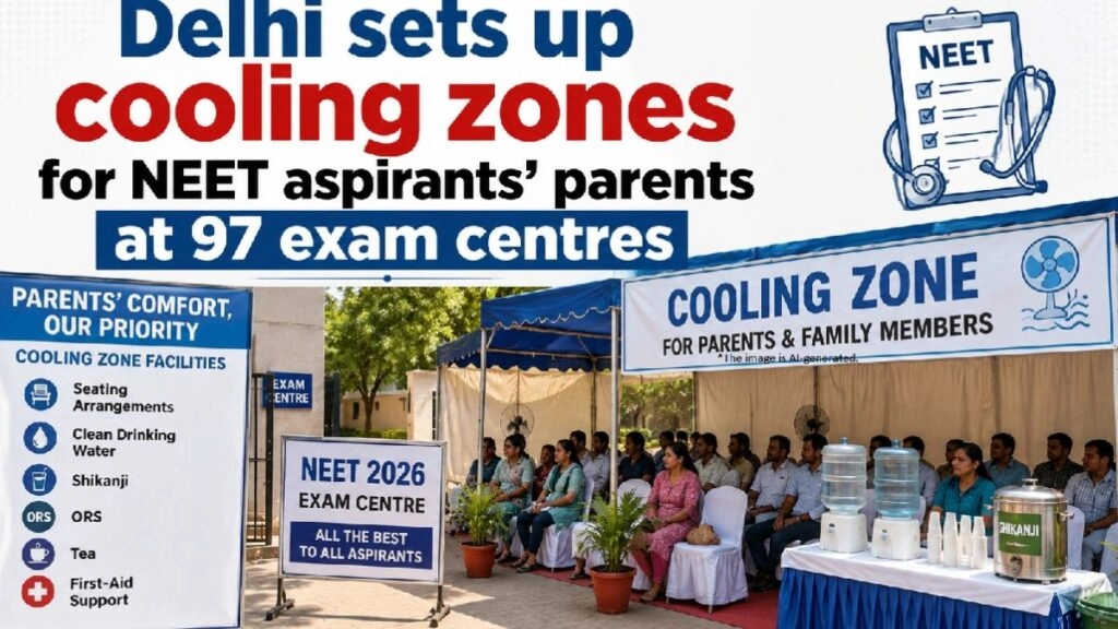 Delhi to Establish 97 Cooling Zones for NEET Exam Parents