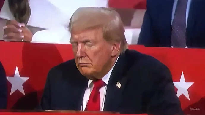Trump Falls Asleep at Match: Social Media Users React