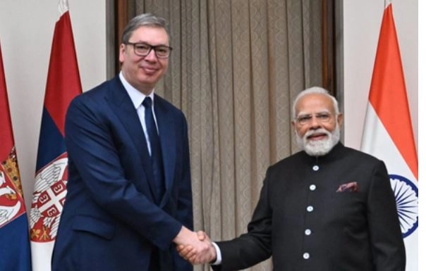 Modi Thanks Serbia's Vucic, Emphasizes Friendship in France Tour