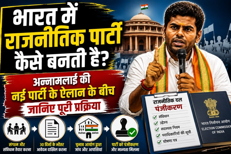 Formation of a Political Party in India: Annamalai's Process