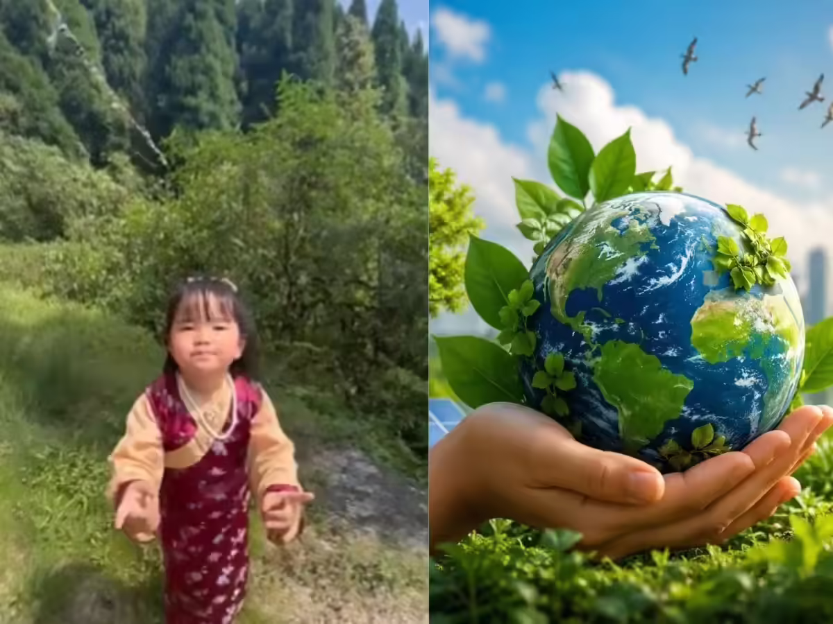 Young Girl from Sikkim Inspires with Environmental Message