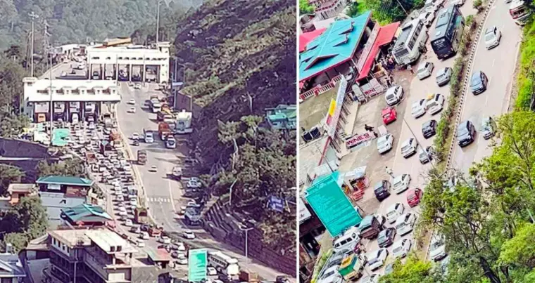 Traffic Jam Follows Radha Swami Satsang in Solan