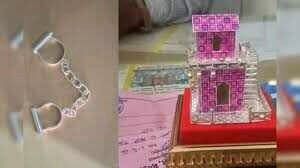 Devotee Offers Silver Handcuffs to Sanwaliya Seth in Gratitude