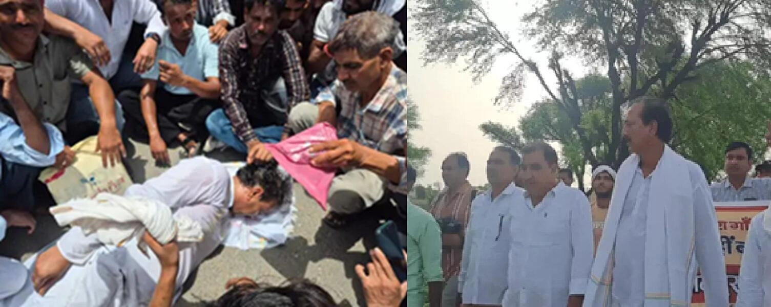 March Against Village Name Change in Jhunjhunu; Ex-Minister Faints