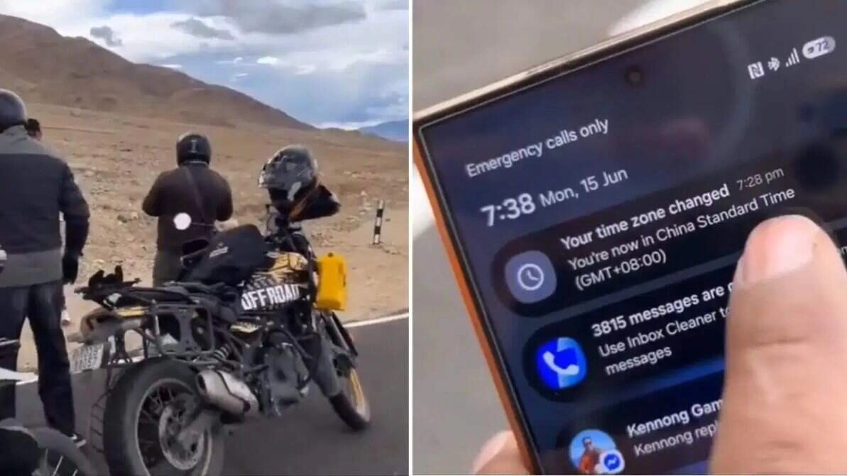 लद्दाख में चीनी टाइम जोन का वायरल वीडियो!