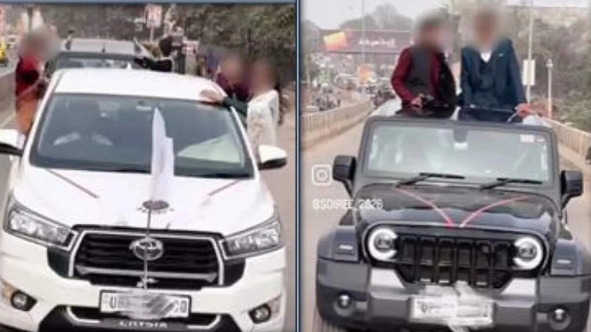 Viral Video of Students Standing on Sunroof Prompts Police Action