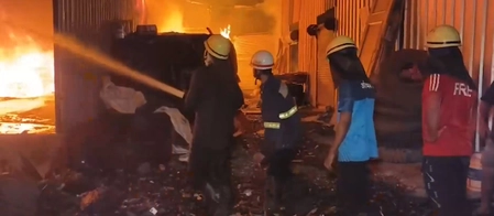 Maharashtra: Major Fire in Bhivandi Warehouse, 3 Fire Trucks Deployed