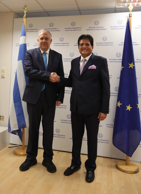 India and Greece Focus on Manufacturing and Tech Collaboration