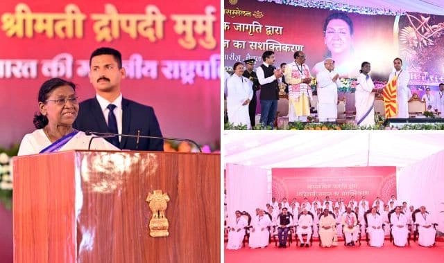 President Murmu Highlights Development and Values at Tribal Event