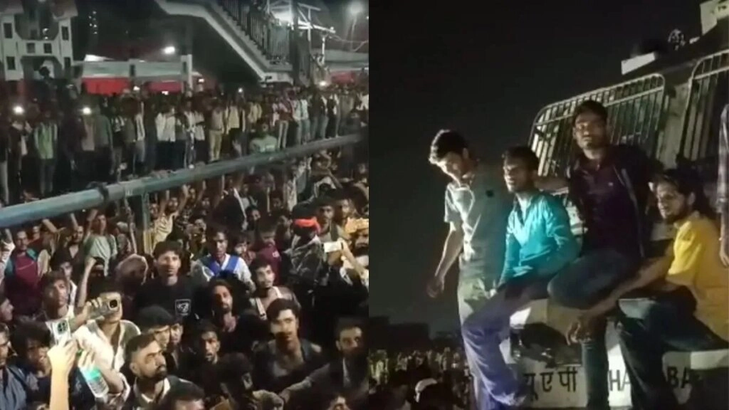 Student Uproar at Patliputra Station After Stone Pelting Chaos