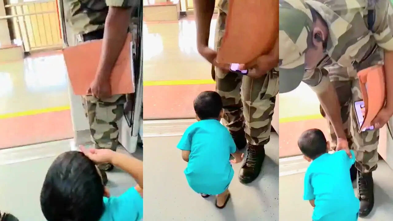 Child Salutes Soldier in Delhi Metro: CISF Shares Emotional Moment