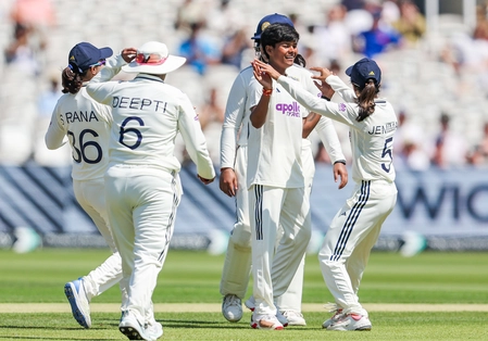 Women's Test: India Leads by 115 as England Bowled Out for 170