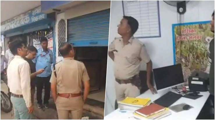 Failed ATM robbery in Dausa: Masked thieves cut CCTV wires