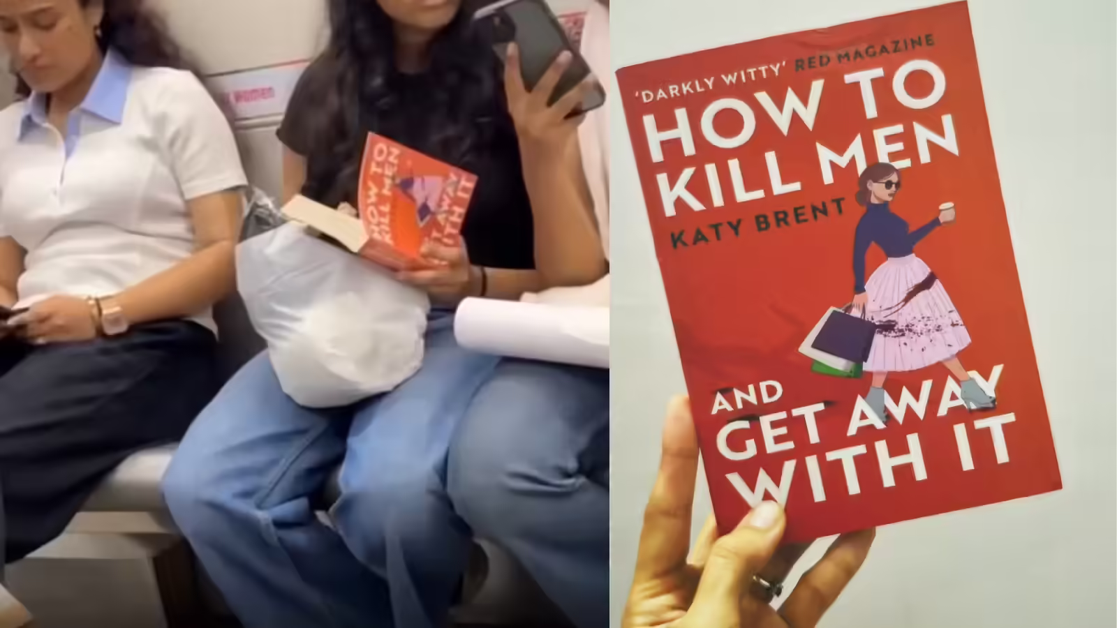 Girl Reading 'How to Kill Men' on Metro Sparks Fear Among Men