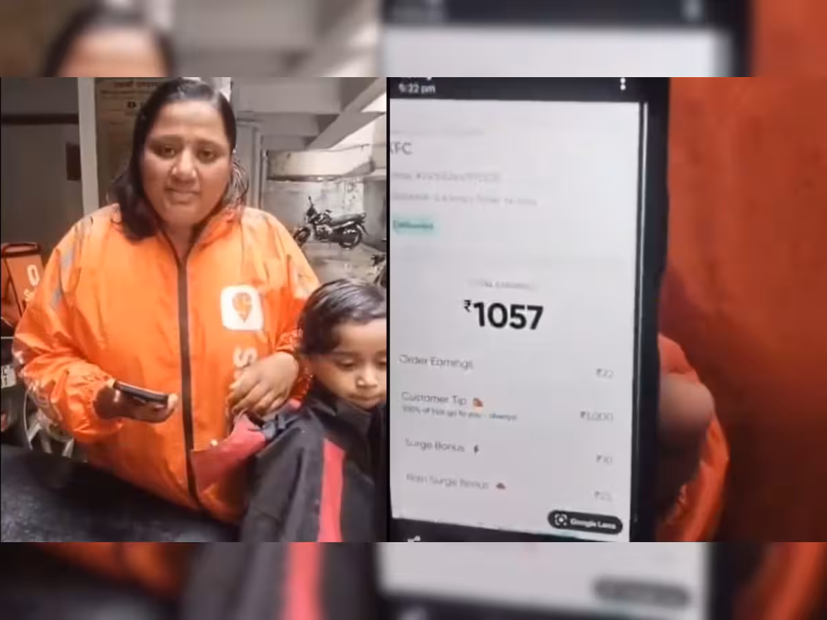 Customer Moved by Pune Swiggy Delivery Woman's Rainy Work