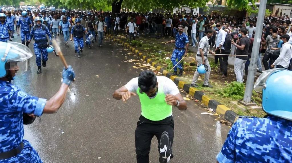 Protests Turn Violent During Cockroach Janata Party March
