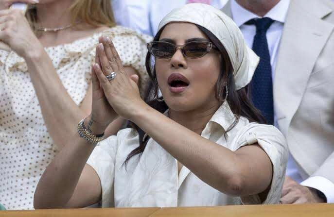 Priyanka Chopra Gives Nick Jonas Live Tour at Wimbledon