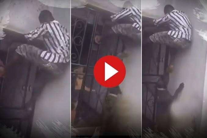 Thief Trapped in Building Rescued by Locals; Viral Video!