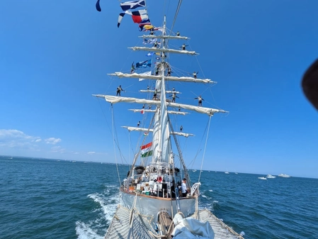 INS Sudarshini to Wave Tricolor at Boston's Parade of Sales