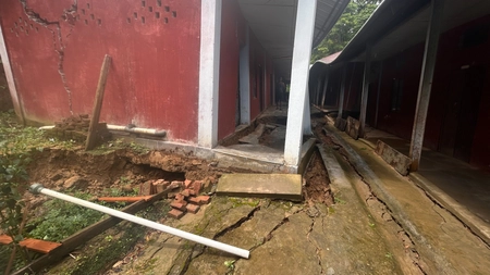 Nagaland: Govt High School Building in Mokokchung Damaged by Landslide