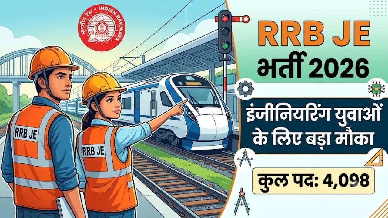RRB Recruitment for 4098 JE, DMS, CMA Positions Starts Aug 14