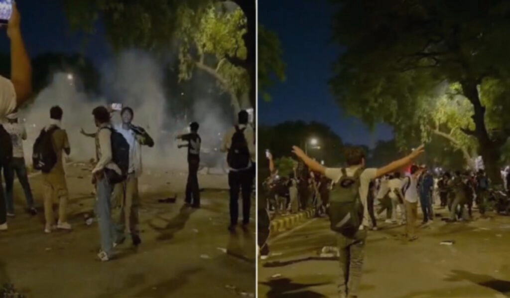 Violent Jantar Mantar Protest: Stone-Pelting Injures Police