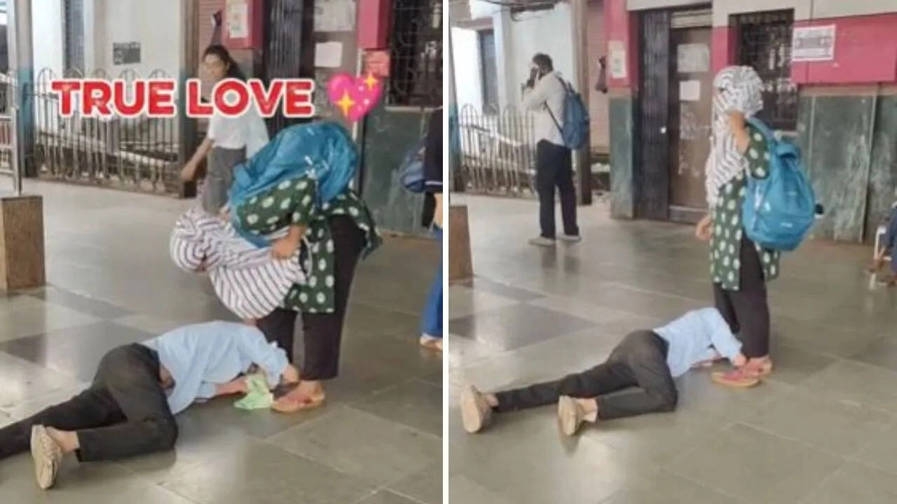 Viral Video: High-Voltage Drama at Railway Station!