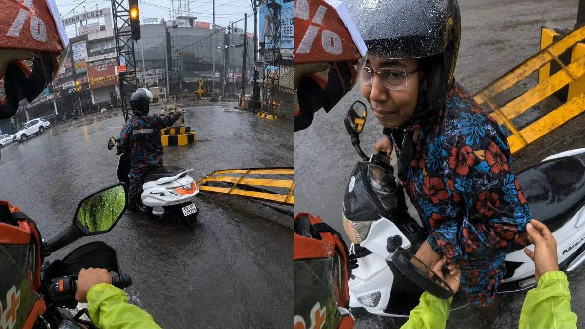Heroic Rescue: Man Saves Woman Trapped in Bilaspur Floods